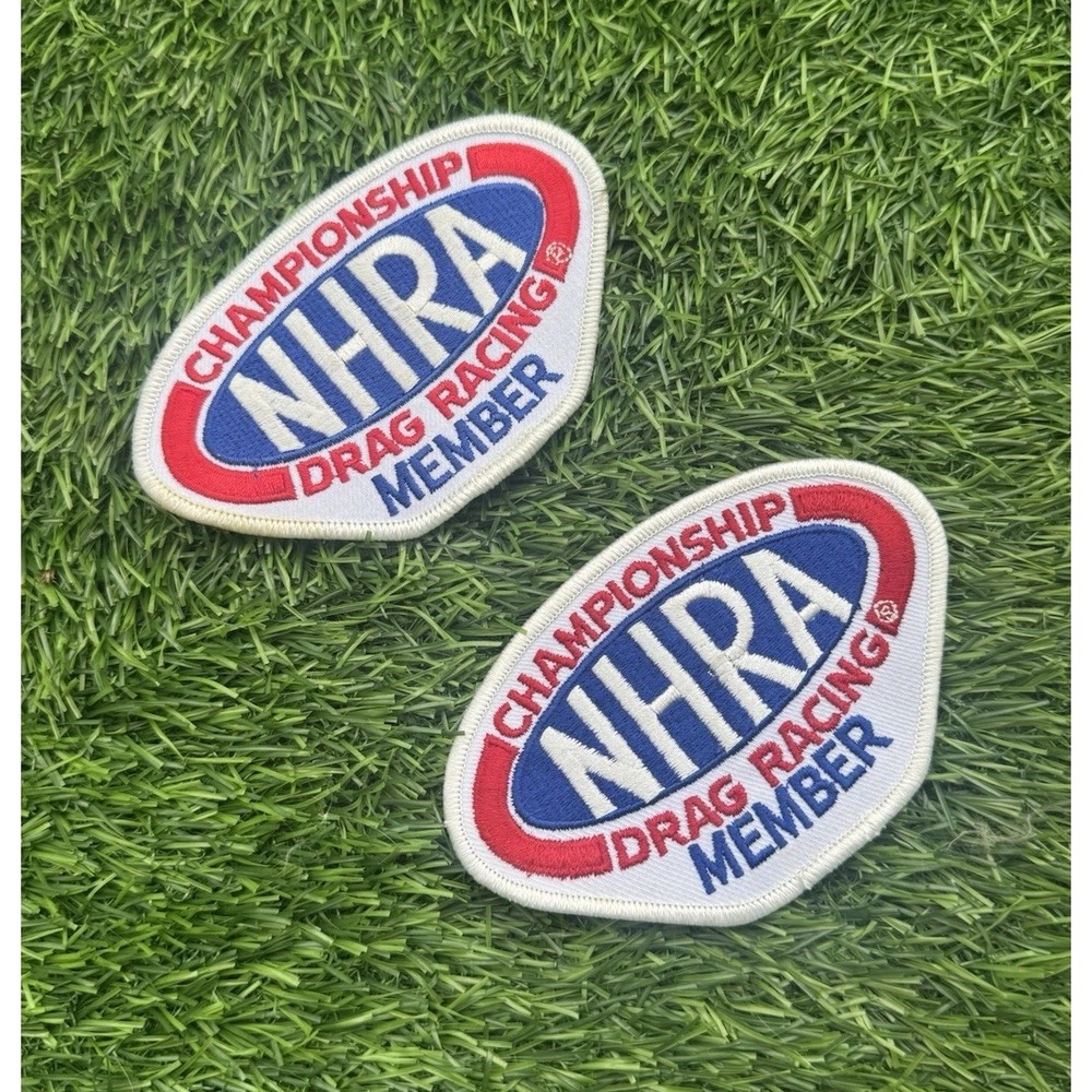 Vintage NHRA Drag Racing Championship Member New* Unused Patch Set Iron On 80s